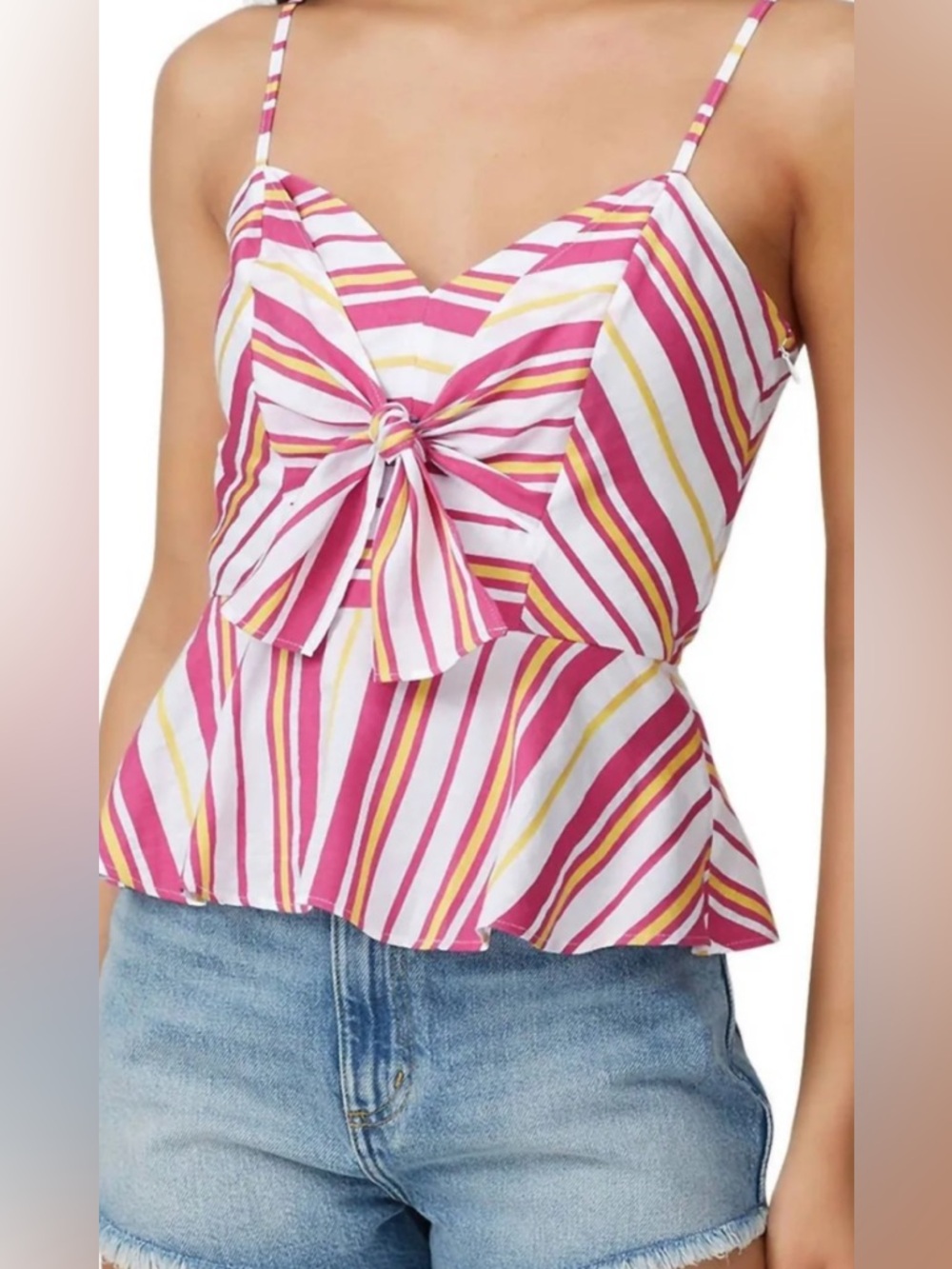 Whitney V-Neck Peplum Top